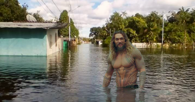 Gobierno denuncia la aparición de Aquaman en Amazonas