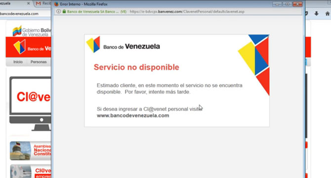Directivos del Banco de Venezuela aseguran que su plataforma electrónica funcionará como siempre este fin de semana