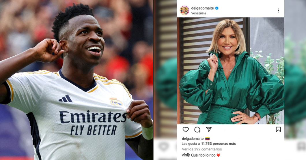 Vinicius le comenta foto a Maite Delgado