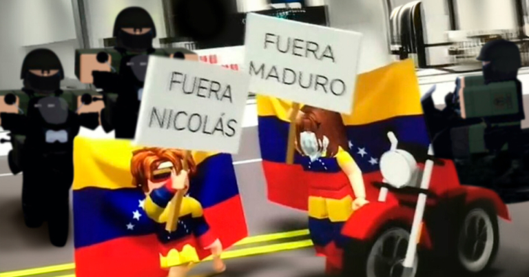 Maduro manda a la GNB a Roblox para que repriman protestas