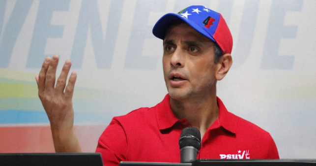 Capriles asegura que Primero Justicia traicionó el legado de Chávez