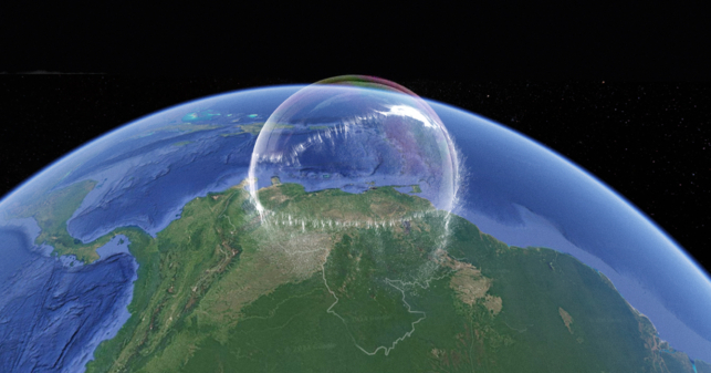 NASA captura explosión de burbuja gigante sobre Venezuela