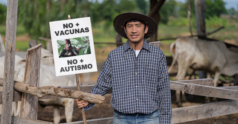 Ganadero antivacunas convencido que los guerrilleros dan autismo